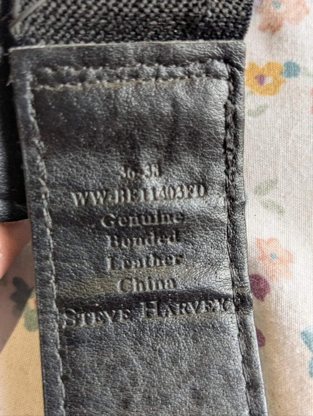 Men's Black Leather Belt